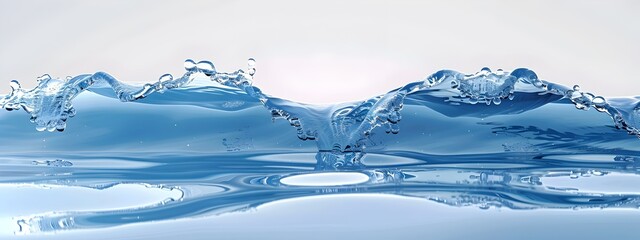 Poster - Mesmerizing Wave Reflection A Captivating of Fluid Motion and Surface Interplay