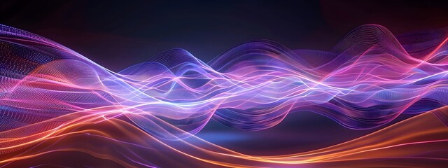 Poster - Dynamic Laser Light Wave Vibrant Fluid Patterns of Coherent Illumination