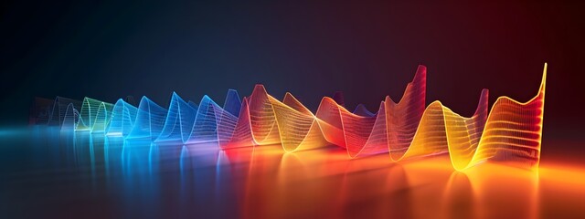 Poster - Vibrant 3D Frequency Response Visualization in Bode Plot Style