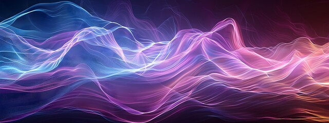 Poster - Captivating Evanescent Waves of Shimmering Light and Color