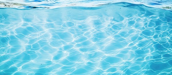 Poster - Pool water's texture in a serene copy space image.