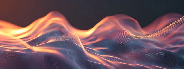 Poster - Mesmerizing Wave of Digital Lights and Colors   Auto Correlation Function Visualization