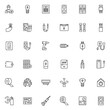 © alekseyvanin - Electrician service line icons set