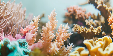 Vibrant Underwater Coral Reef with Colorful Marine Life and Exotic Creatures