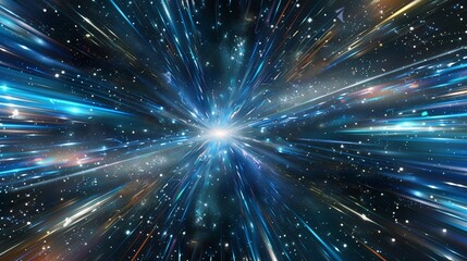 Wall Mural - Hyperspace Stars Travel Backgrounds