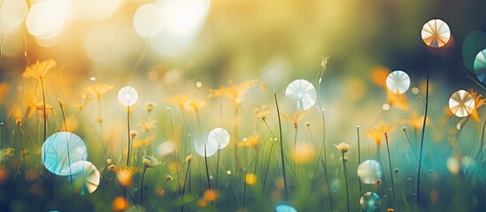 Poster - nature-themed bokeh copy space image.