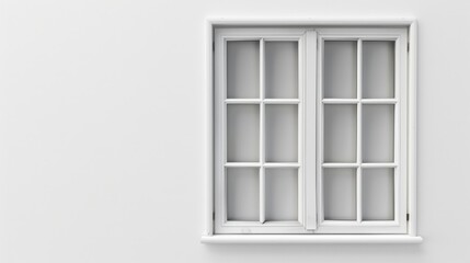 Aufkleber - A detailed view of a window on a white background, with no additional context