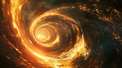 Aufkleber - A spiral shaped object in the middle of a galaxy
