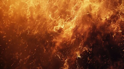 Poster - A close-up shot of a fire burning brightly