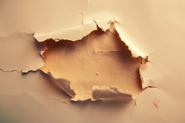 Poster - A piece of paper with a hole punched in it
