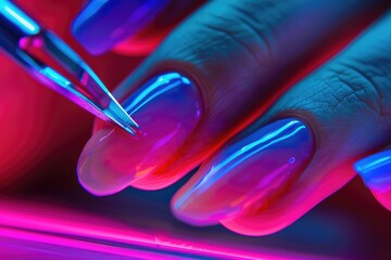 Poster - A close-up shot of a person grasping a pair of scissors, ready for a task or creative project