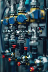 Poster - A group of valves linked together for efficient fluid flow control