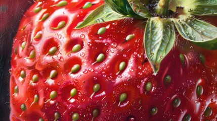 Close up View of a Strawberry