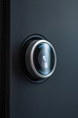 Aufkleber - A detailed shot of a button on a door, useful for illustration or graphic design