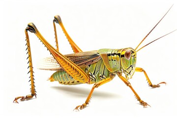 grasshopper isolated on white background