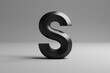 © Fotograf - A monochrome image of the uppercase letter S