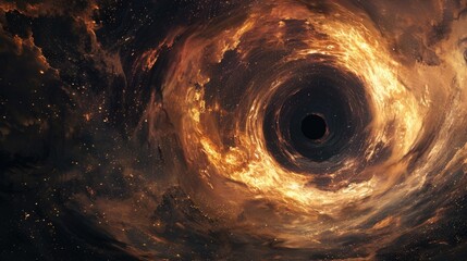Poster - A stunning image of a galaxy with a massive black hole at its center