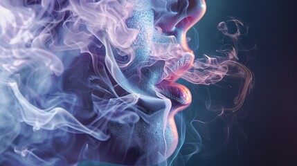 Canvas Print - Abstract Smoke Art