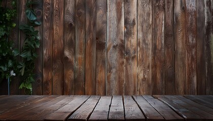 Poster - old wooden wall