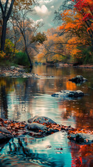 Wall Mural - autumn in the forest