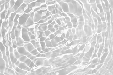Wall Mural - Clear white water surface with beautiful splashing ripples and bubbles. Abstract summer banner background. Mockup for product, spa concept background. white water texture with sunlight