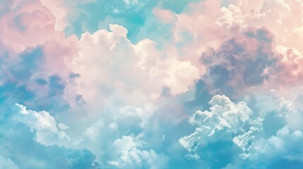 Wall Mural - texture background of clouds