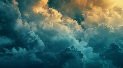 Wall Mural - texture background of clouds