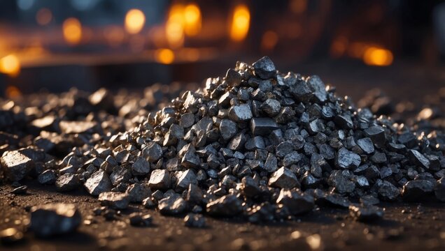 Raw Nickel Ore Unprocessed Wealth in the Industrial Metal Extraction.