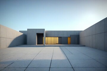 Wall Mural - building interior with windows