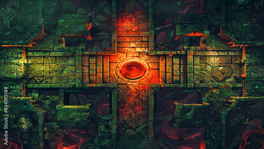 Underground Crypt Build Crypt Battlemap DnD,RPG Map for Dungeons and Dragons,game background ...