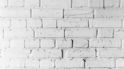 Poster - Modern interior and exterior and backdrop design using white brick wall texture