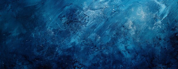 Poster - The background can be used in website designs or textured paper designs with an old blue paper background with a marbled vintage texture