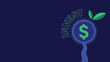 © Reabetswe - Invest concept vector banner design.