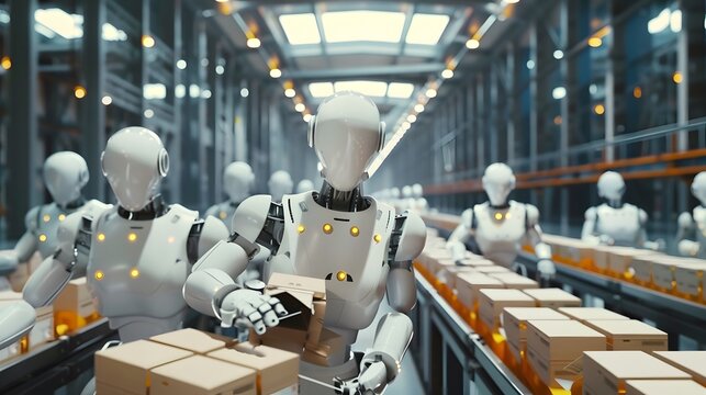 AI in Manufacturing An advanced manufacturing plant