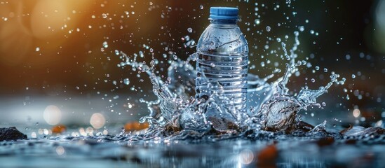 Poster - Water bottle splash