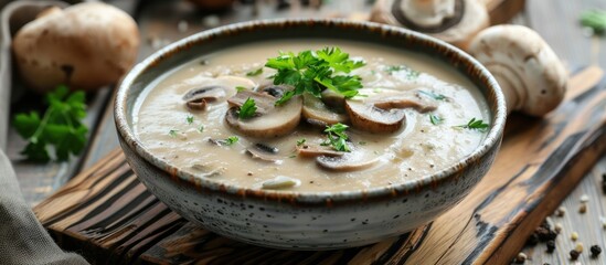 Poster - Creamy mushroom soup