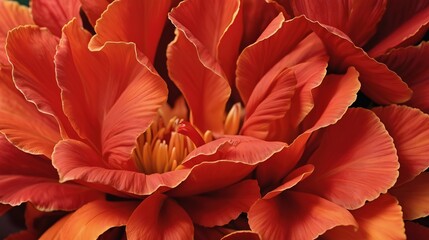 Wall Mural - red and yellow flower