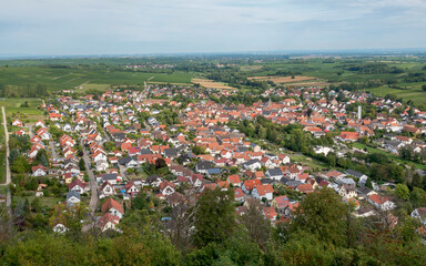 Poster - Blick auf Klingenmünster, Südpfalz