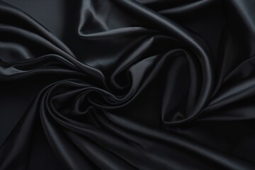 Wall Mural - black satin background