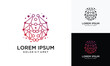 © sang - Global technology vector logo icon template with connection concept