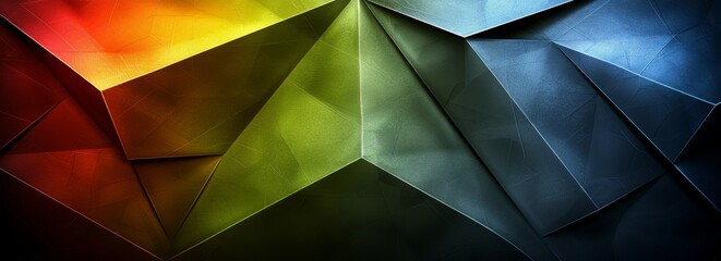 Fototapete - colorful gradient technology triangular abstract background, abstract polygonal pattern, concept of business background with colorful geometric shape