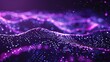 © Shining Pro - Abstract digital landscape with purple glowing dots, representing futuristic technology and data flow. Suitable for tech and innovation themes.