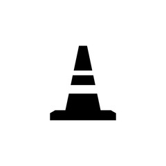 Wall Mural - Traffic cone icon with simple and modern design 