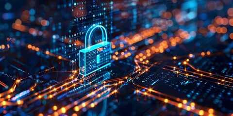 Leinwandbilder - Access information securely in the digital age