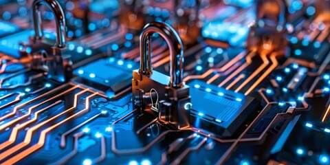 Leinwandbilder - Guard against cybercrime with effective encryption solutions