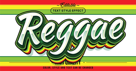 Poster - Editable text style effect - Reggae text style theme.
