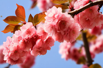 Sticker - pink blossom in spring