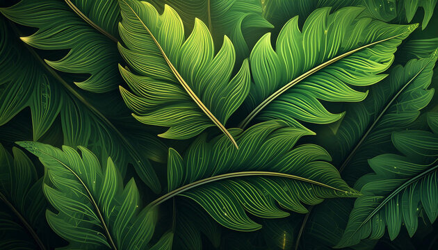 Damaks Leaf Background Design