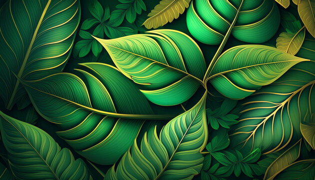 Damaks Leaf Background Design