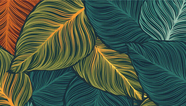 Damaks Leaf Background Design